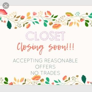 CLOSET CLOSING 12/30